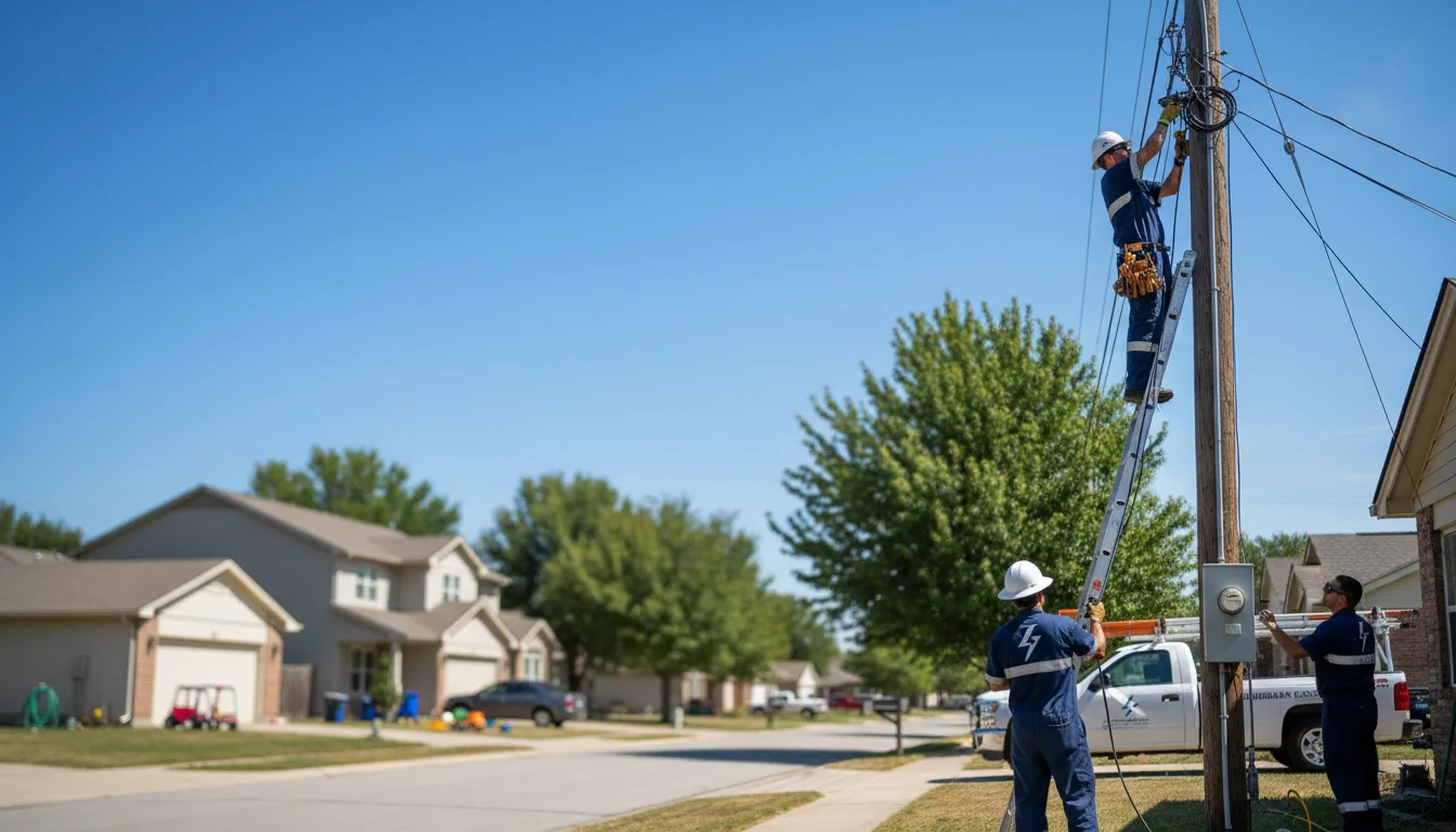 Residential electrician providing installation services in San Felipe, TX